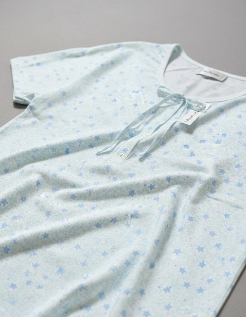 Camison Manga Corta Verano Algodon Marcela Ferz 827352