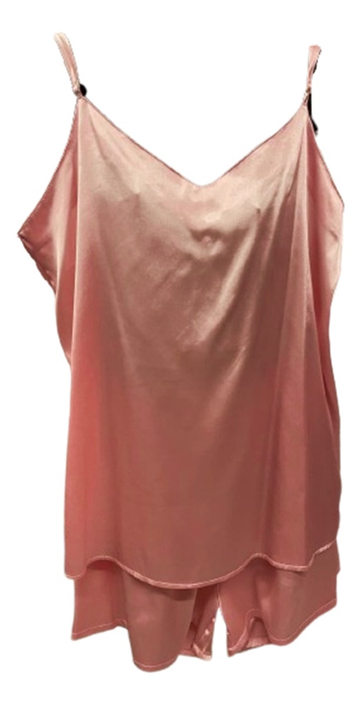 Pijama Mujer De Seda Satén Musculosa Short Nicolle Naira 702