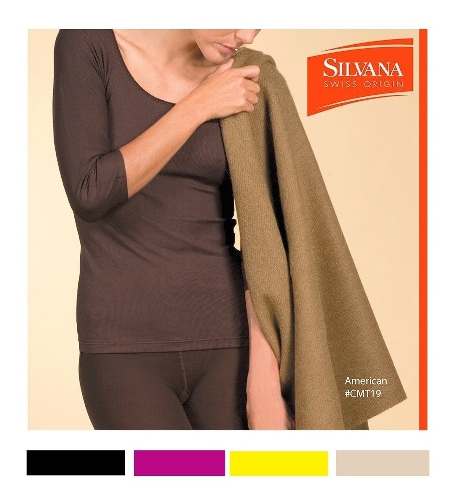 Camiseta Manga Larga Termica  Silvana American  Art Cmt19