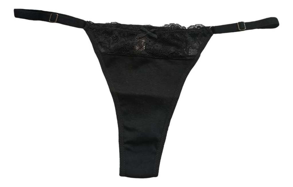 Colaless Regulable De Algodon Con Encaje So Pink! Art 60311