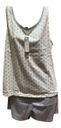 Pijama De Mujer Musculosa + Short Verano Algodon Ferz 828399
