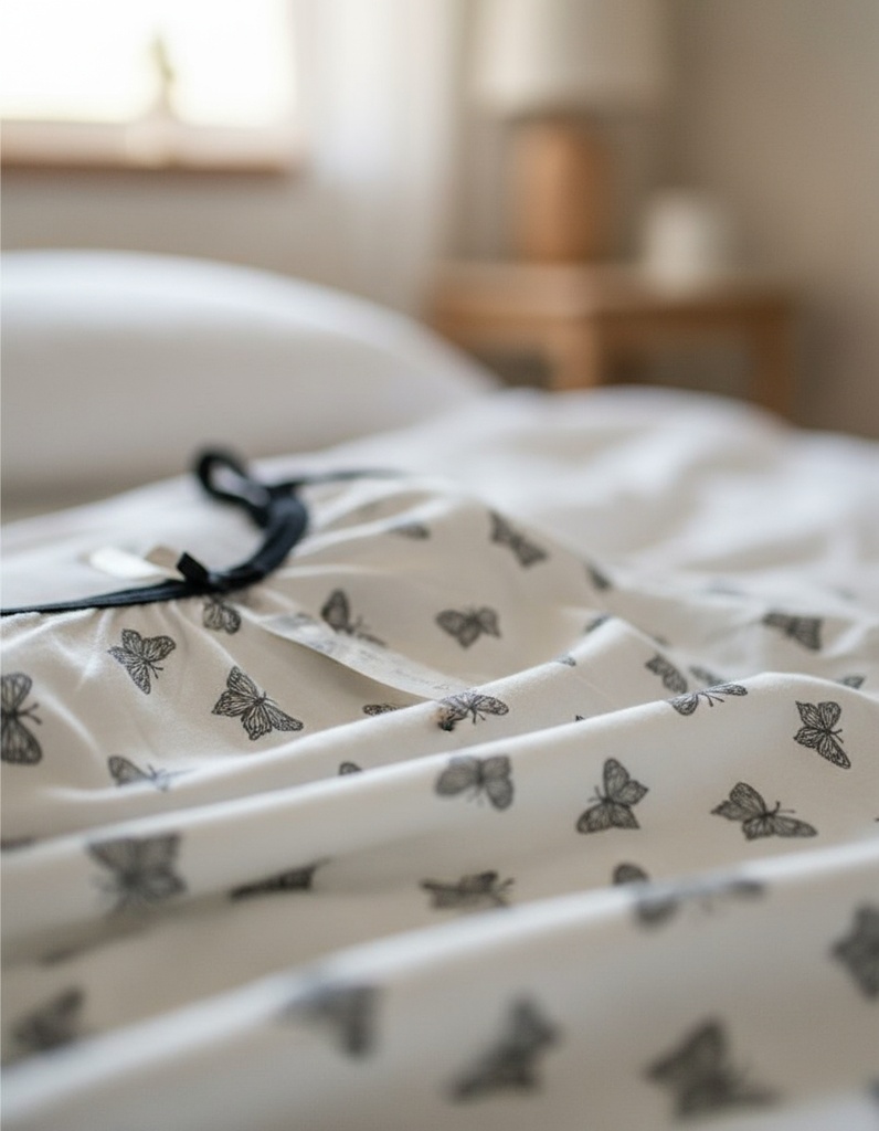 Camison Solero Verano Algodon Mariposas Marcela Ferz 827175