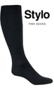 Media De Vestir 3/4 Hombre Larga Hilo Algodon Stylo Art 570